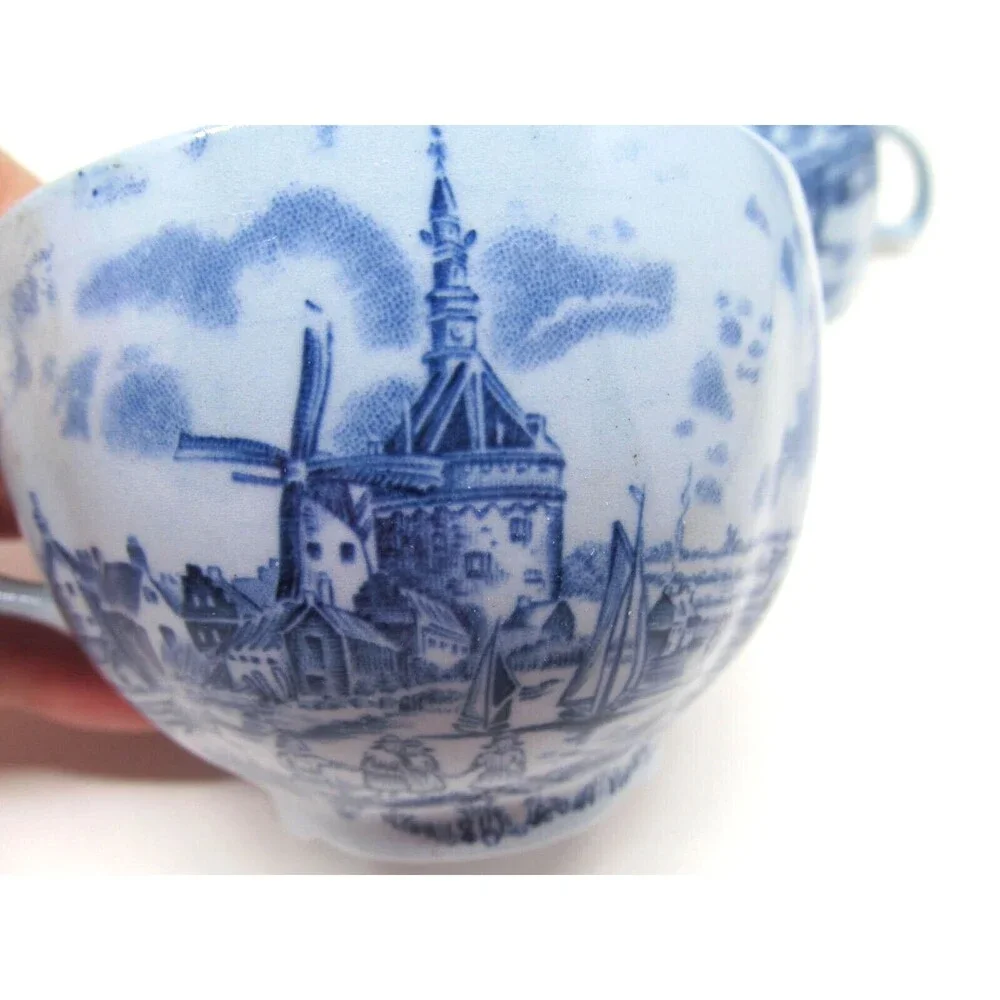 Johnson Brothers Tulip Time Blue Set Of 2 Cups No Saucers VGC